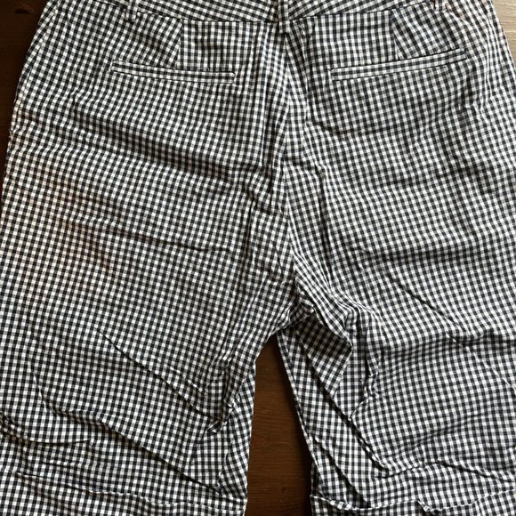 Ralph Lauren Unisex Navy and White Gingham Bermuda Shorts Size 10 - Picture 4 of 5